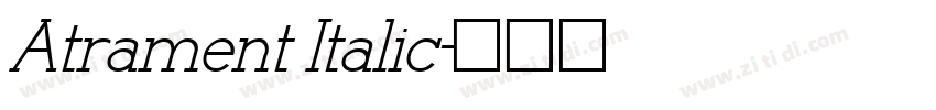 Atrament Italic字体转换